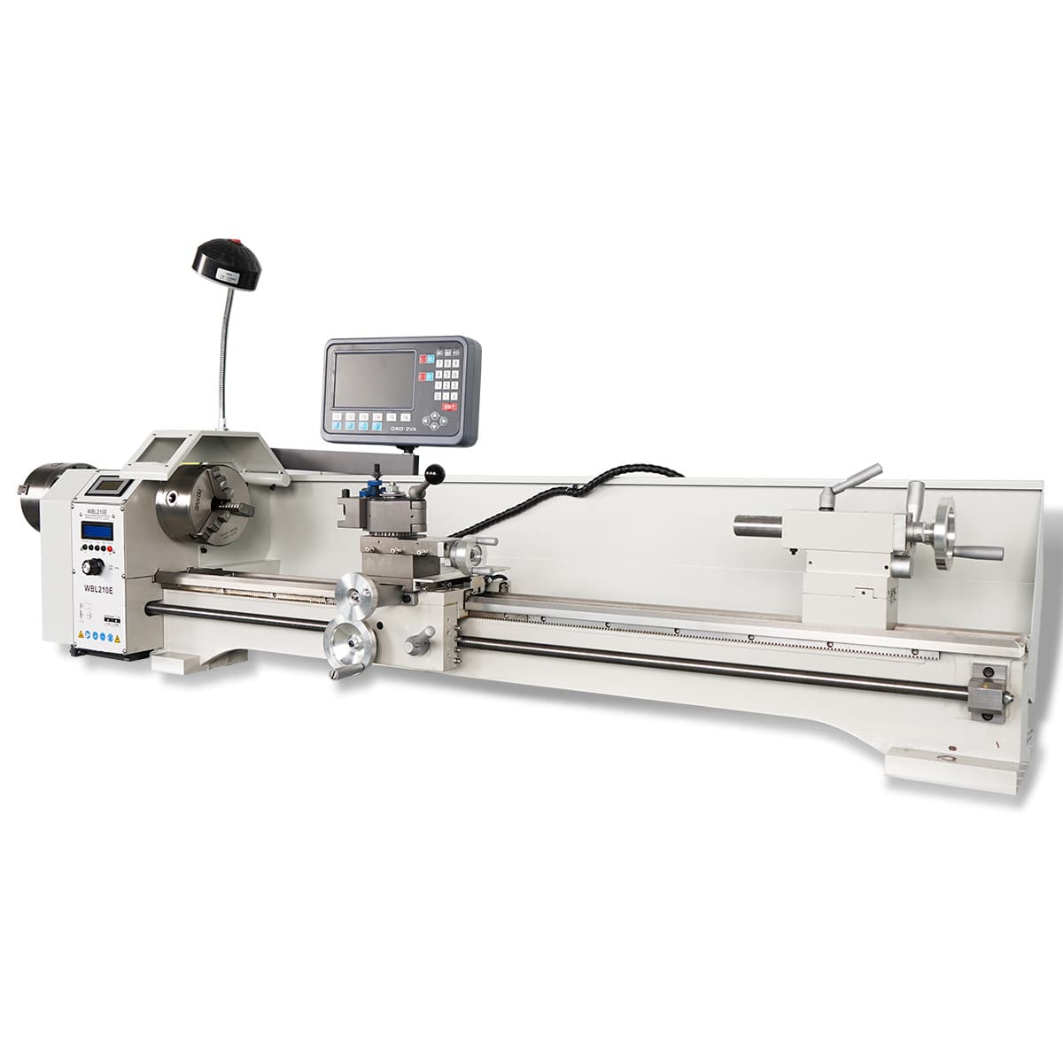 WBL210E-1100 Cue Repair Lathe, Specialized Lathe for Cue Stick Repair, Tip Replacement, Straightening, Dual Chuck Machine