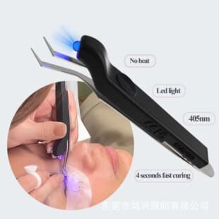 Cross-border New Handheld Eyelash Beauty Lamp UV Wireless Mini Glue Quick Curing Lamp Ultraviolet Light Tweezers Lamp