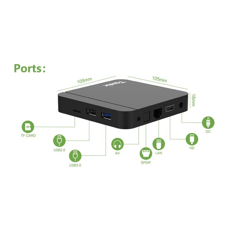 Tanix W2 TV Box S905W2 Android 11.0 TV Box Dual Band WiFi Set-Top Box for Cross-Border