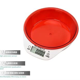 Factory Direct Supply Kitchen Electronic Scale with Bowl 5kg/1g Household Baking Food Scale Detachable Bowl Kitchen Scale