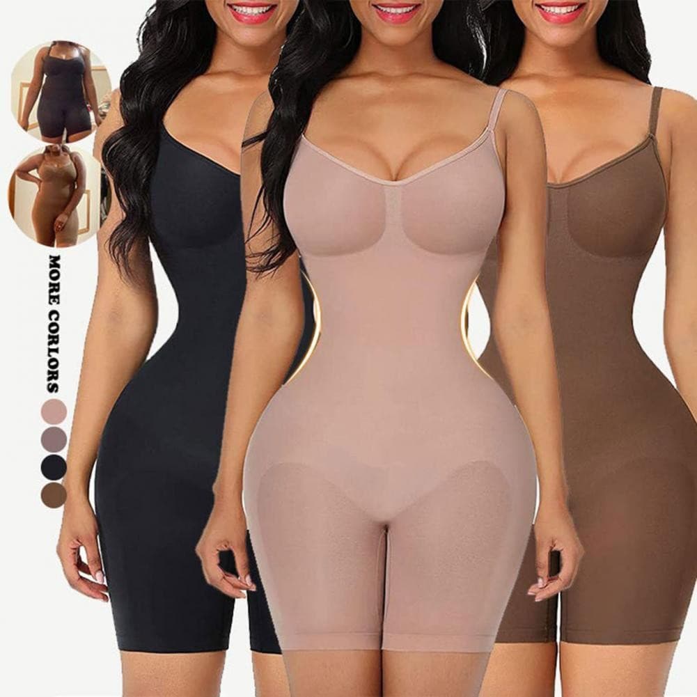 European and American Seamless Bodysuit Shapewear for Women Summer Open Crotch Strong Tummy Control Hip Lifting High Elastic Tight Body Shaper