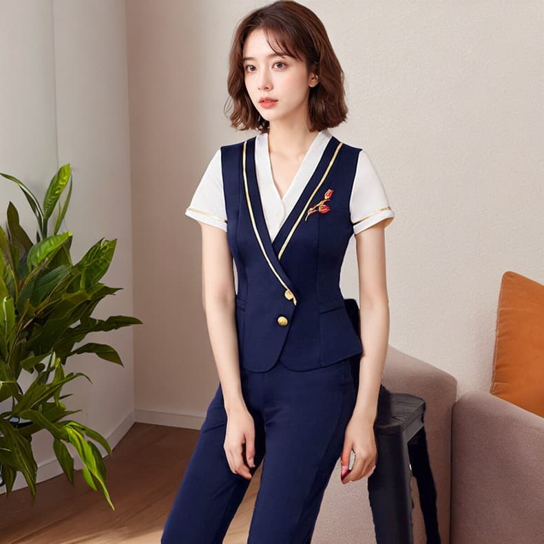 2025 new foot spa uniform, elegant beauty salon SPA beautician, foot bath technician uniform 261