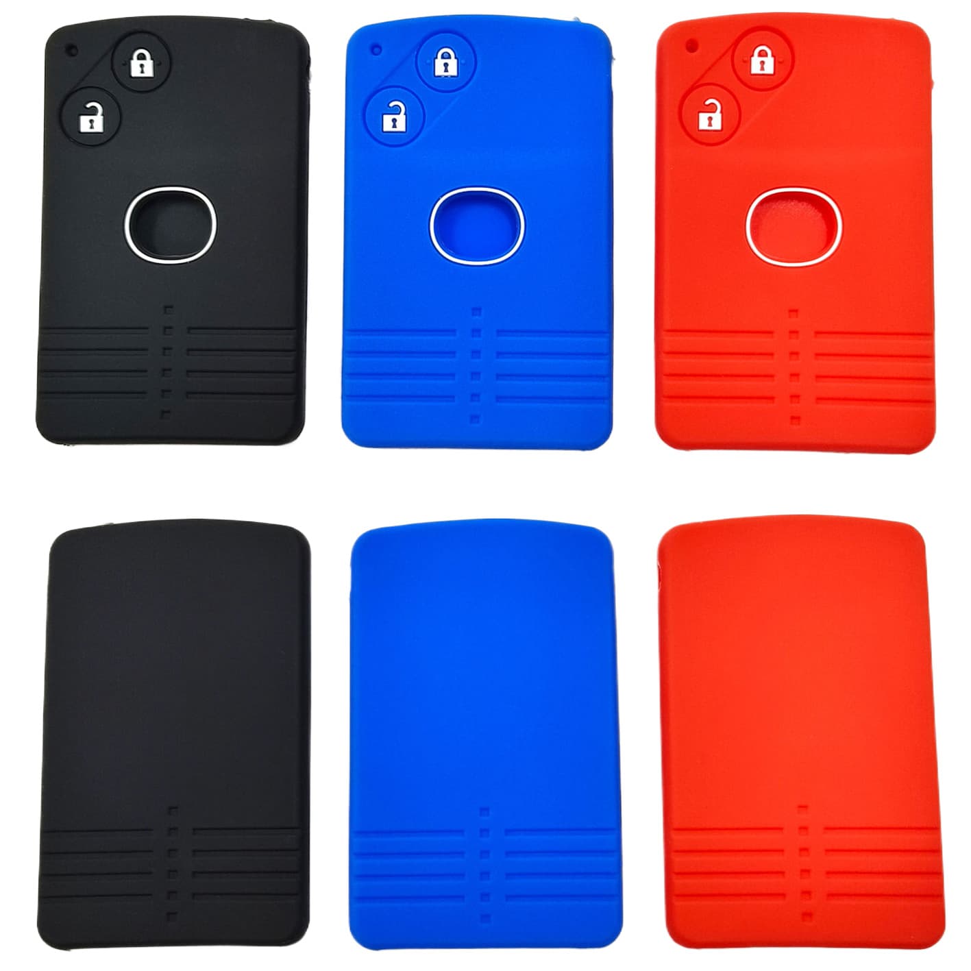 Silicone Smart Key Case Cover for Mazda 6 Coupe 2-Button Key, Mazda 6 Card-Type Smart Key Silicone Key Fob Cover