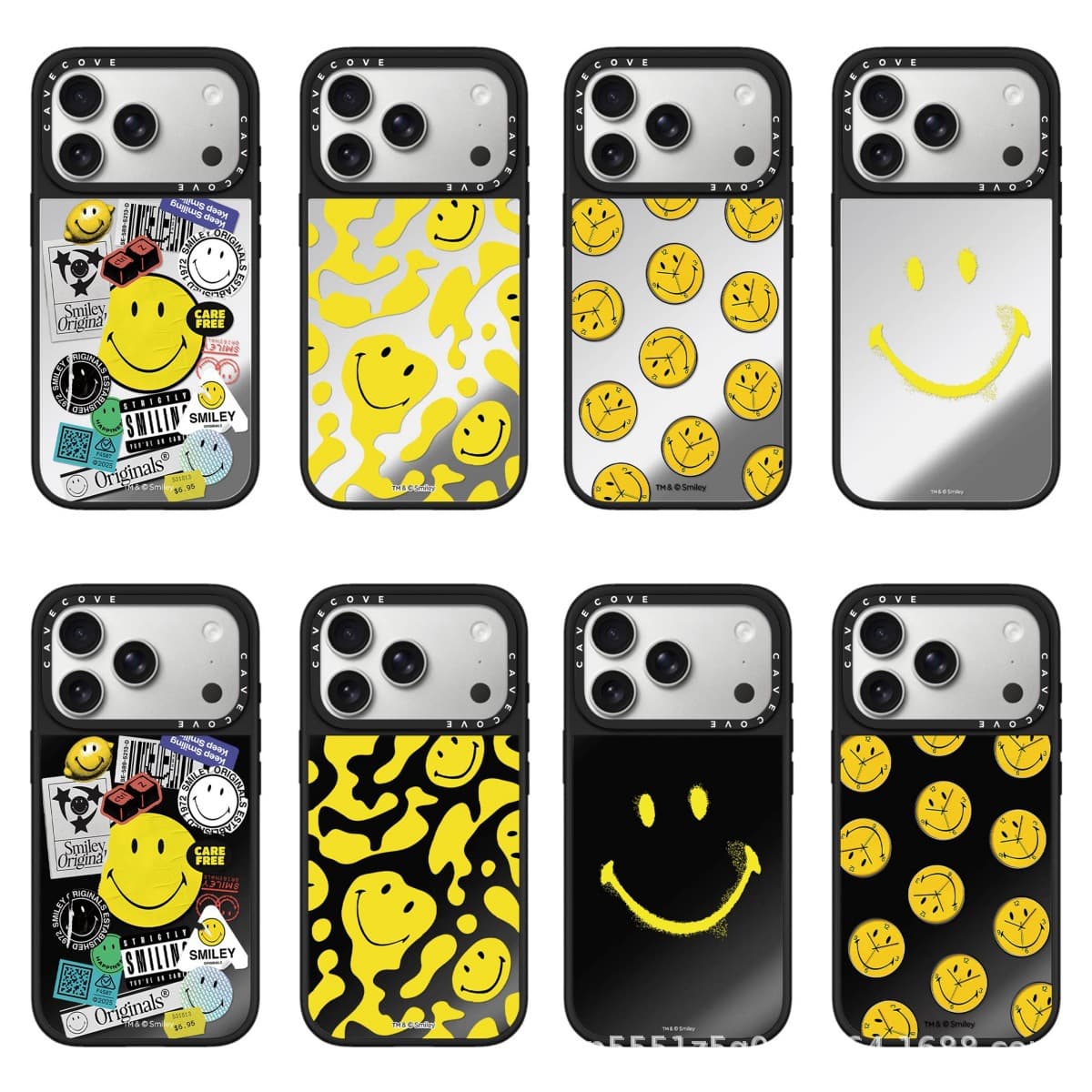 Ins Japanese and Korean Smiley Face Stickers Magsafe Magnetic Stickers Suitable for Apple 17 Pro Max Mobile Phone Case iPhone