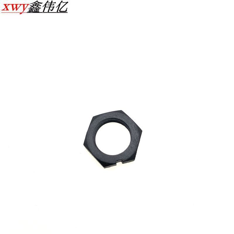 Nylon Hex Nut M12×1 Internal Thread, Eco-Friendly Flame Retardant Material with GF30 Fiber, Waterproof Connector for 2/3/4/5 Cores