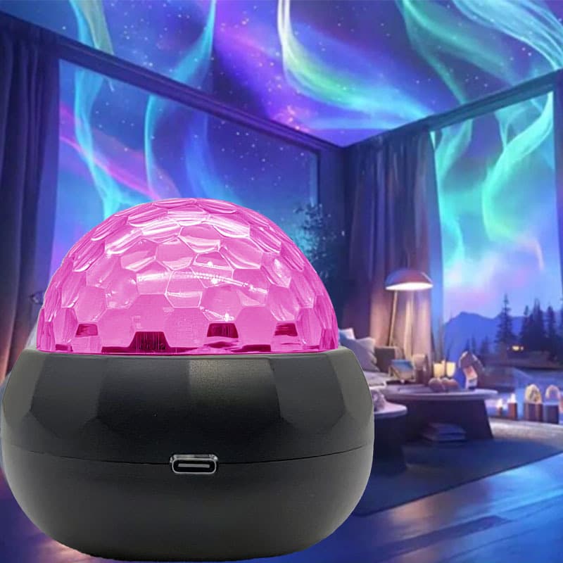 Amazon TEMU Xiyin TK cross-border popular flying saucer Northern Lights Water Ripple Colorful Projector Lamp Starry Sky Lamp