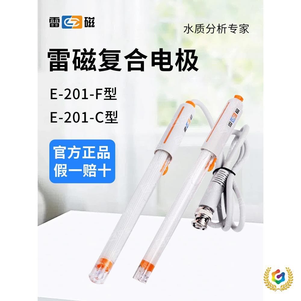 ✅ Leici pH Combination Electrode E-201F-C/E-301F Type 65-1-C Rechargeable Acid-Base Detection pH Meter Probe