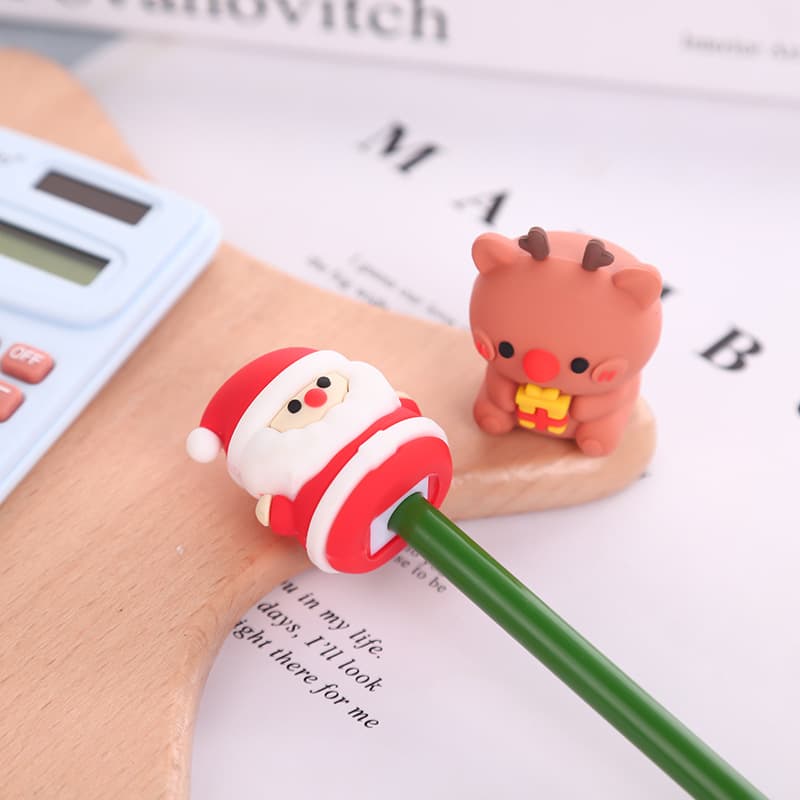 Christmas Pencil Sharpener Cute Mini Manual Soft Film Pencil Sharpener Christmas Tree Creative Student Pencil Sharpener Pencil Sharpener