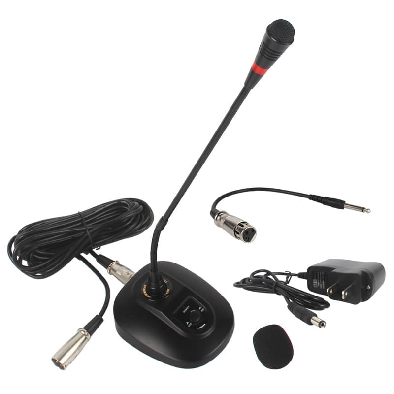 Desktop Wired Broadcast Microphone School Speech Conference Gooseneck Mic Mall Two Way Radio Wholesale Computer Home Use