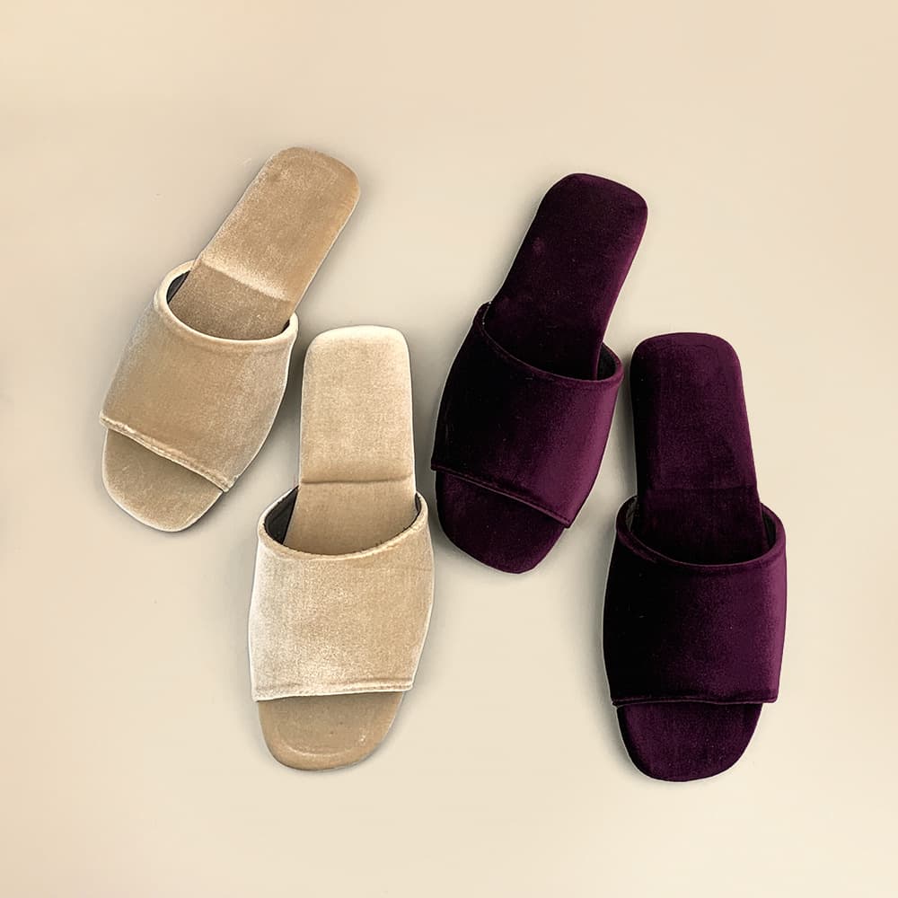 Original Korean Velvet Indoor Light Luxury Retro Couple Home Anti-Slip Four-Season Men's Home Use Factory Direct Drop Shipping