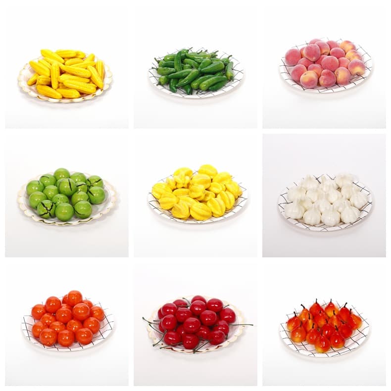 Simulated fruit foam mini small fruit props, decorative photo models, fake peaches, simulated cherries