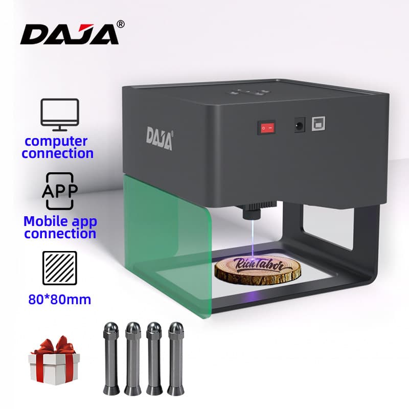 DAJA Bluetooth Engraving Machine Desktop Laser Marking Automatic Small Laser Engraver Cutting Semi-Automatic
