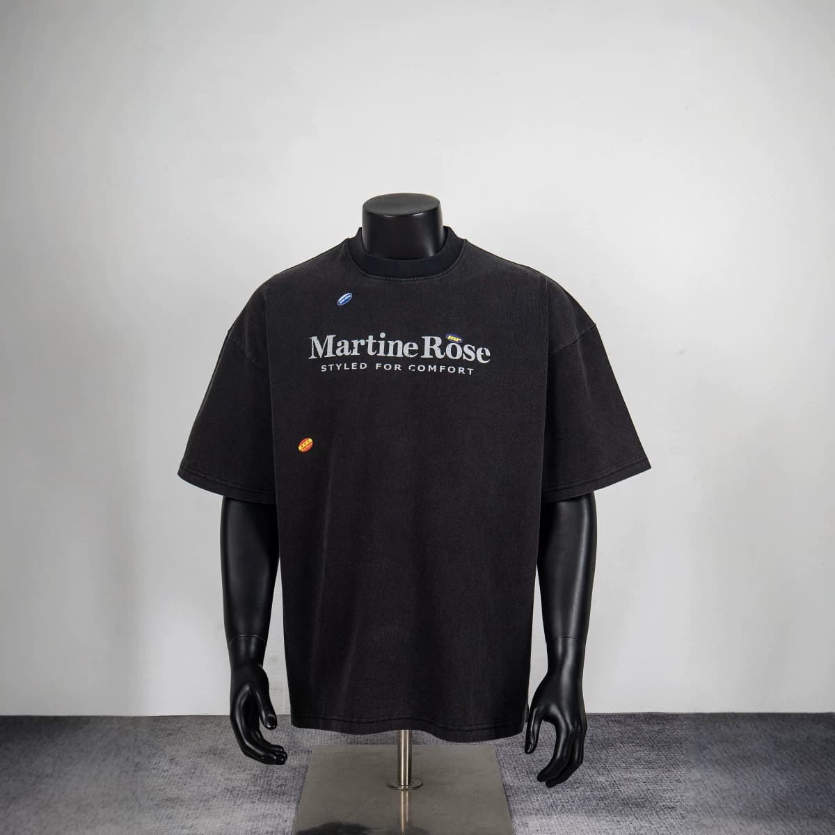 Martine Rose trendy letter print loose short-sleeve T-shirt for men and women, summer casual couple top