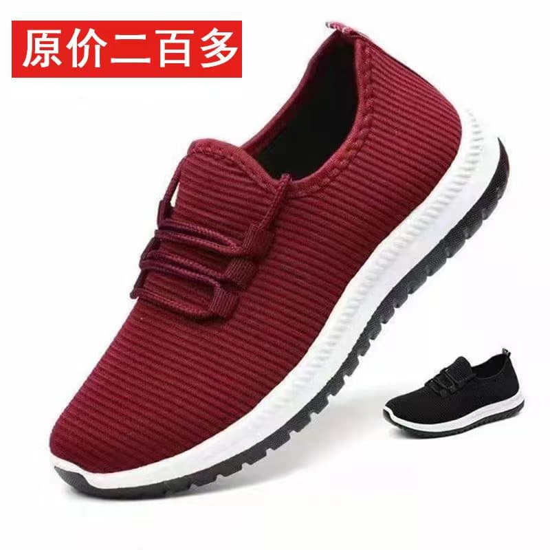 Middle-aged and Elderly Walking Casual Shoes Unisex Comfortable Anti-slip Wear-resistant Soft Sole Parents Running Old Beijing Cloth Shoes
