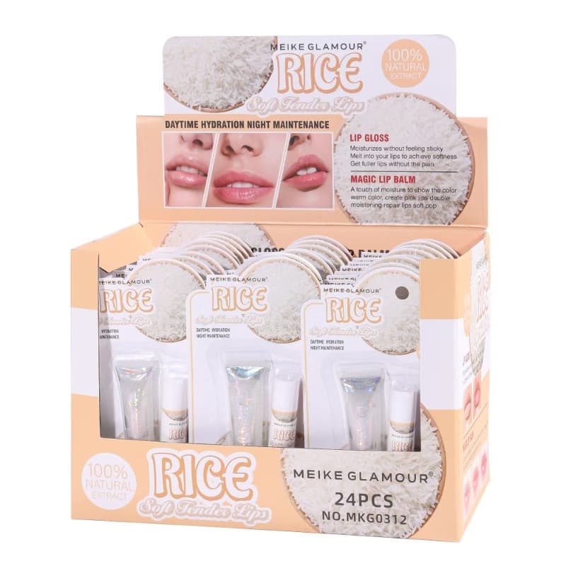 MEIKE GLAMOUR Lip Balm Lip Gloss Color Changing Lip Oil 2-in-1 Set Color Changing Lip Balm