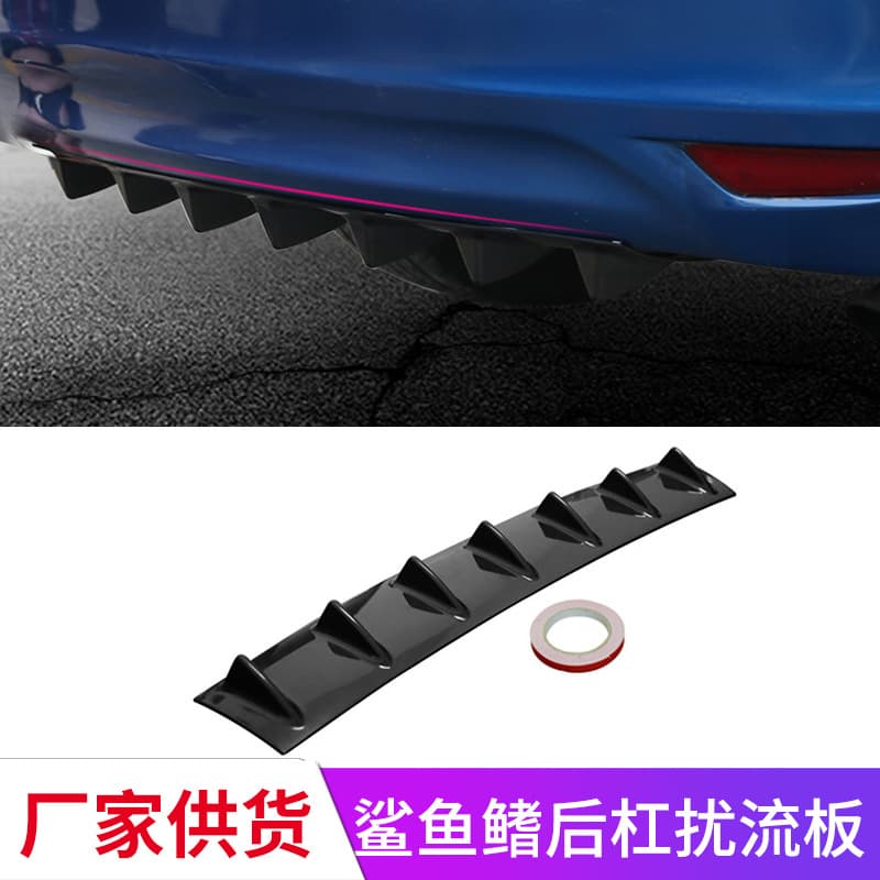 85.5CM Car Modification Shark Fin Rear Bumper Spoiler Car Rear Bumper Shark Fin Chassis Diffuser