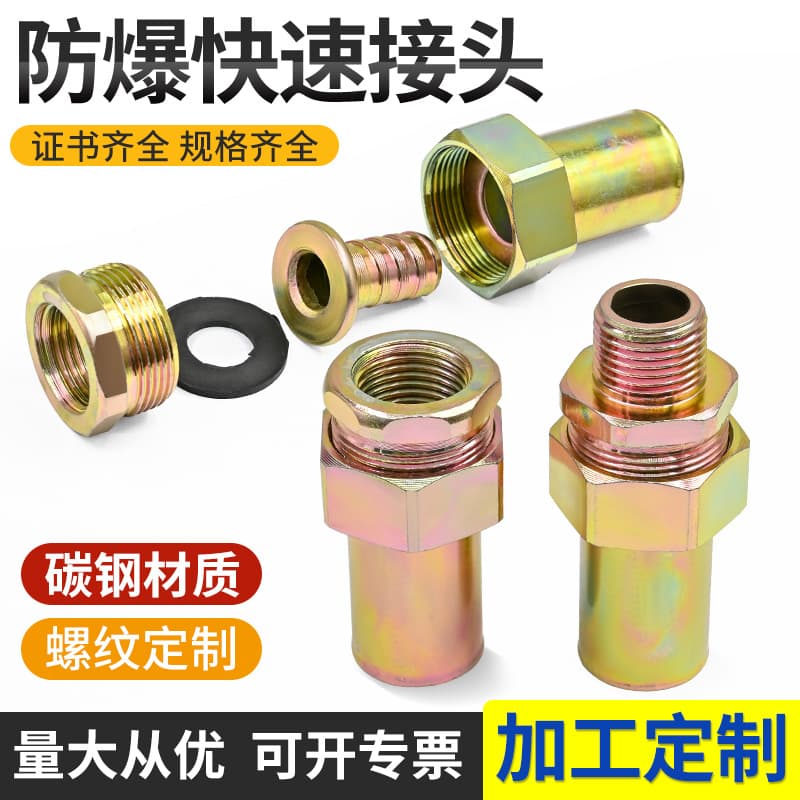 Explosion-Proof Hose Quick Connector Ferrule Type Quick Adapter DN20 Explosion-Proof Flexible Connector to Quick Connect
