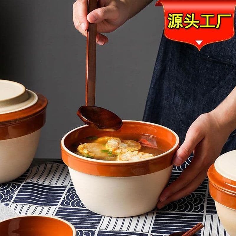 Traceable Factory Ceramic Clay Bowl, Steamed Rice Bowl, Porridge Bowl, Noodle Bowl, Rice Noodle Bowl, Meicai Kou Rou Bowl