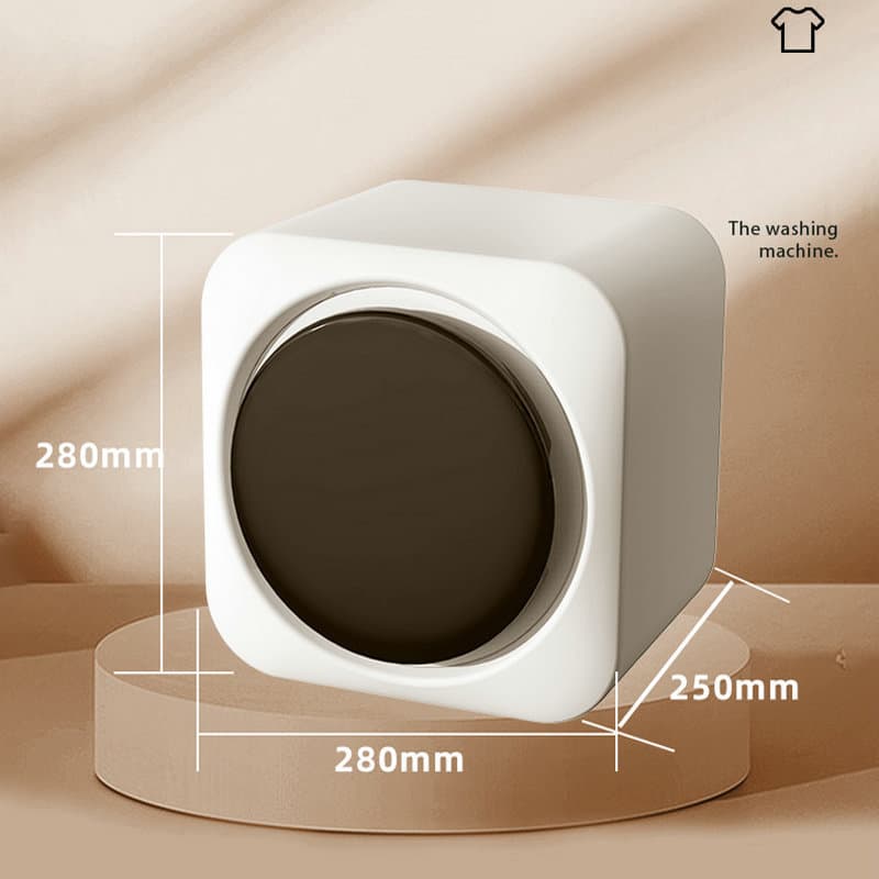 Direct from Manufacturer: Mini Wall-Mounted Fully Automatic Drum Washer for Underwear and Socks with Wash, Spin, and Dry Functions