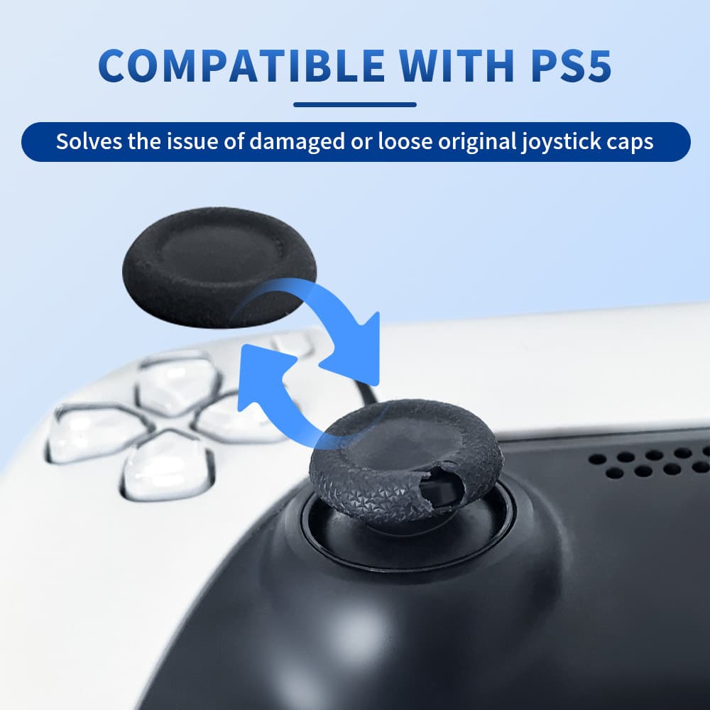 Cross-border Replacement Repair Cap for PS4 PS5 Game Controller Joystick, No Disassembly Required, Easy Installation