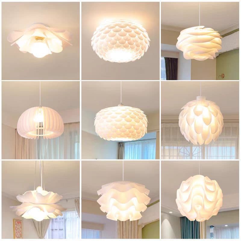 Zhongshan Lighting Bedroom Pendant Light Nordic Modern Simple Children's Room Restaurant Flower Lamp Decorative Hallway Pendant Light