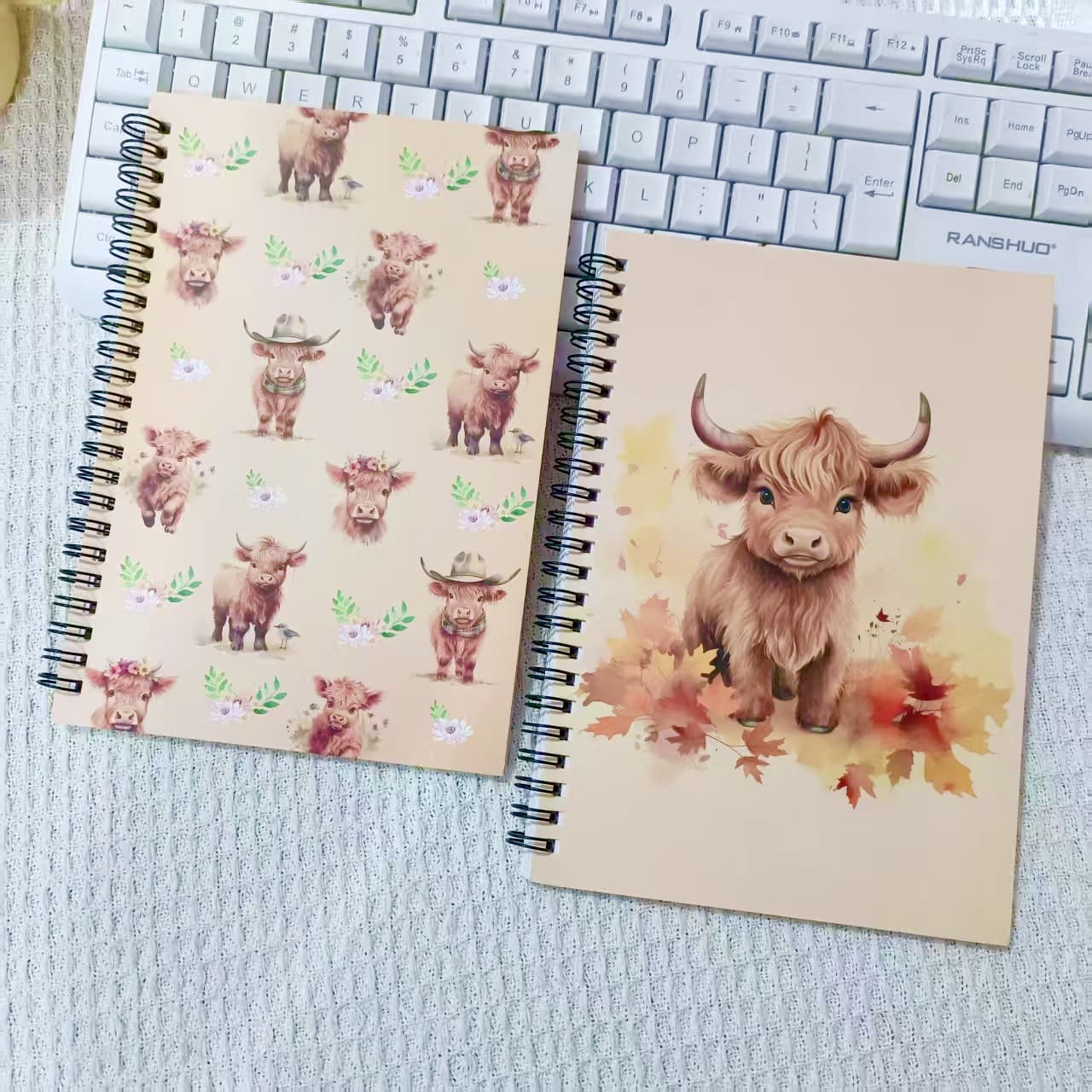 Cross-border 2025 Spiral Notebook, Teacher's Day Theme, School Student Cartoon High-Value Color Spiral Notebook