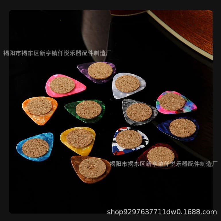 Guitar Pick Clip Pick Fixing Sticker Electric Guitar Pick Sticker Folk Acoustic Guitar Pick Sticker Guitar Accessories