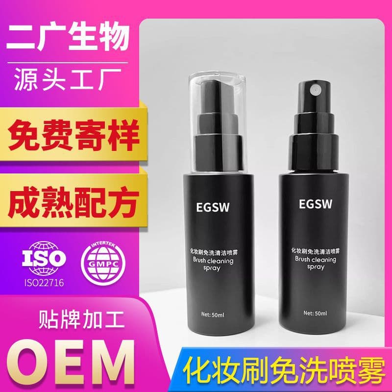 Custom Makeup Brush No-Rinse Spray Quick-Dry Cleaner for Beauty Blenders and Puffs Wholesale