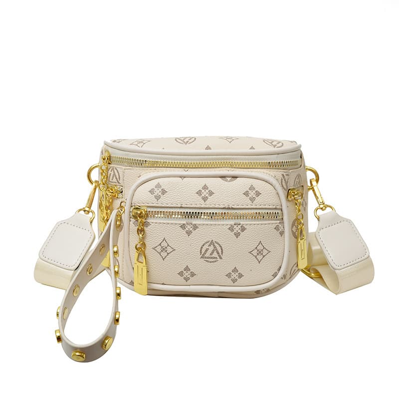Crossbody Women's Handbag Monogram Shoulder Bag Large Capacity Multi-Compartment Camera Bag Light Luxury Versatile Wide Strap Crossbody Bags Wholesale