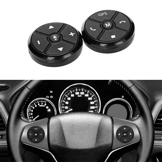 Source Cross-border exclusively supplies universal square control steering wheel buttons, wireless multifunctional in-car navigation keys, remote controls