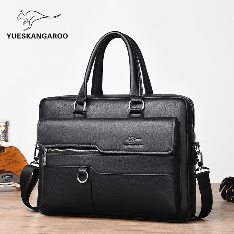 Men's bag horizontal business tote bag, fashionable large capacity backpack, large capacity single shoulder crossbody bag.