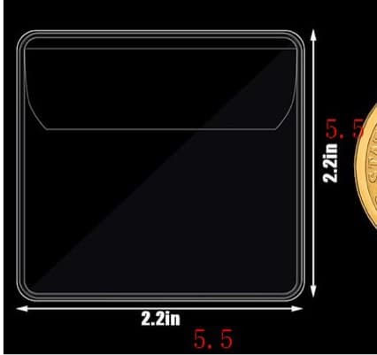 Factory Direct Plastic Transparent Bag PVC Packaging Bag Badge Bag Coin Bag Commemorative Coin Bag PVC Bag Crystal Bag