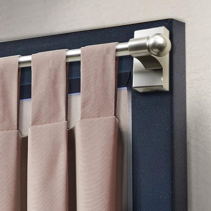 Cross-border bestseller Magnetic Curtain Rod, new high-end magnetic silent curtain rod, quiet curtain accessory