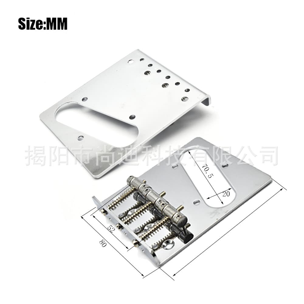 3-Saddle 6-Saddle TL Electric Guitar Bridge String Saddles Tailpiece Folded Edge Fixed Bridge Single Pickup Accessories