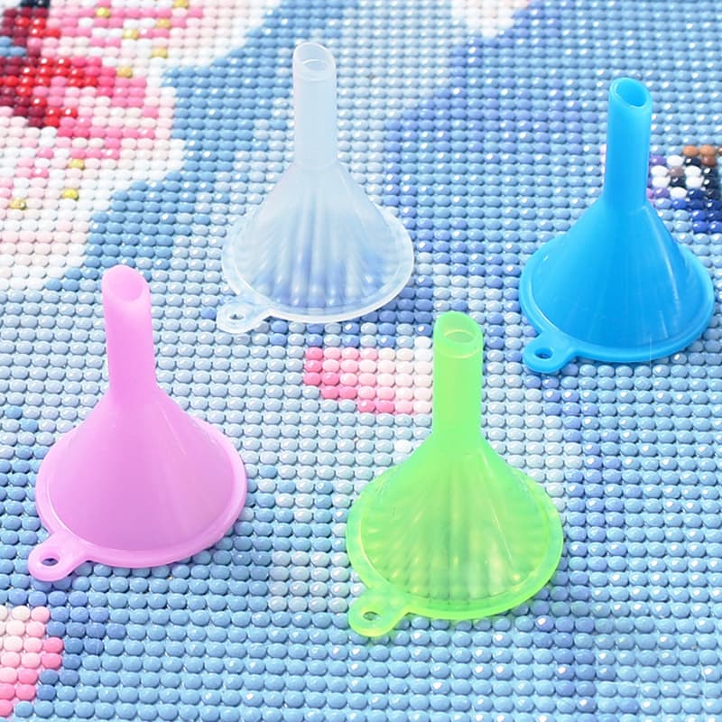 Diamond Painting Inverted Drill Funnel Plastic Drill DIY Tool Diamond Embroidery Storage Box Bottle Packing Small Size Inverted Drill