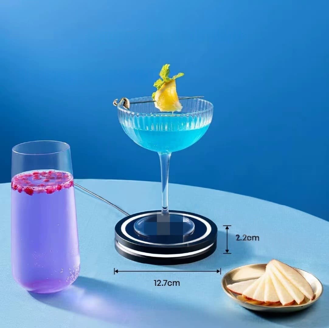 Intelligent Cocktail Coaster with Adjustable Colors
