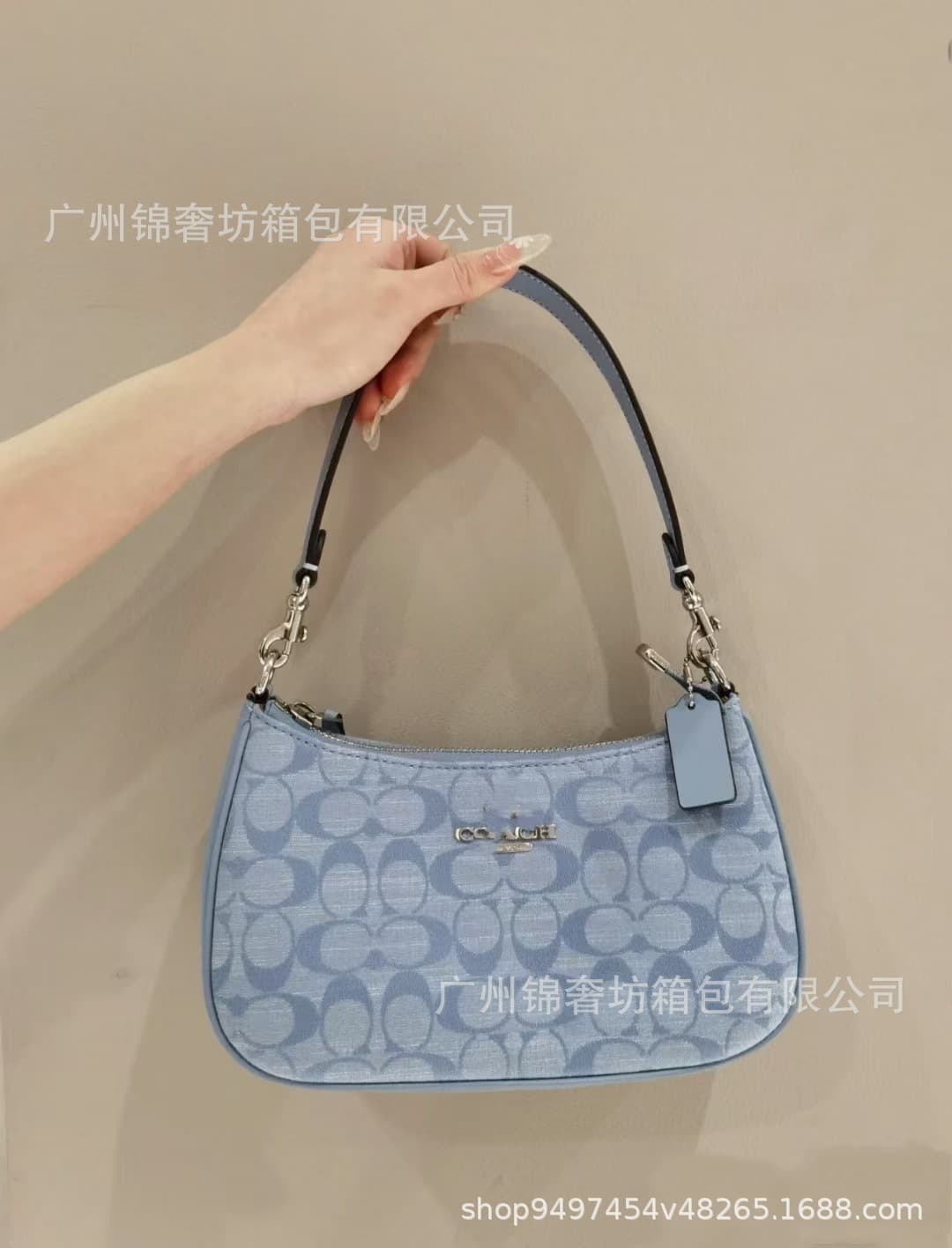 Cross-border New Coco teri25 Underarm Bag European and American Retro Print Chain Genuine Leather Handbag Crossbody Shoulder Bag for Women