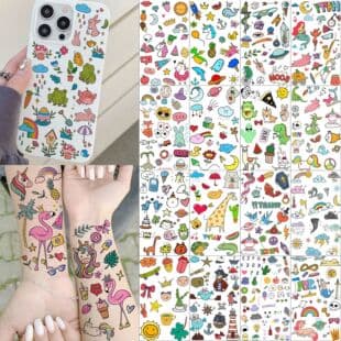 New Summer Fresh Tattoo Sticker High-End Hand Neck Tattoo TEMU European American Tattoo