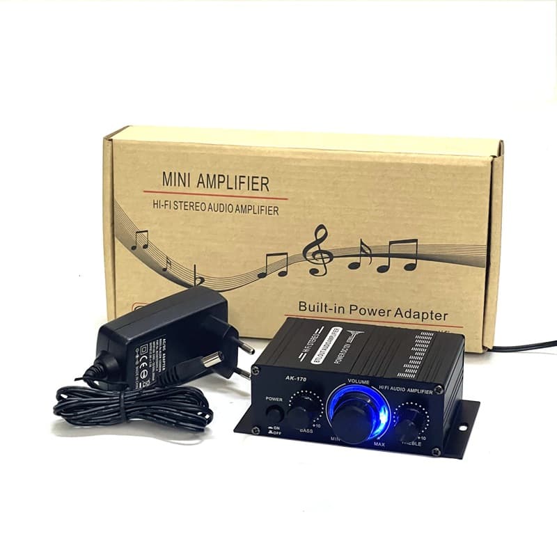 Power amplifier audio amplifier set with European regulations, US regulations and British regulations power supply, computer home stereo amplifier