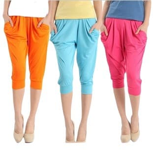 2020 Capri Harem Pants for Women, Casual Bottoms Wholesale, Hip-Enhancing, Loose Fit, Slimming, Breathable, High-Waist, Lightweight