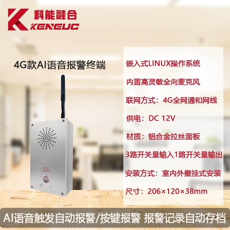 4G/IP Video Intercom Voice Recognition Anti-Bullying Alarm One-Button Emergency Alert