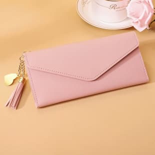 2026 New Women's Long Wallet Korean Style Large Capacity Clutch Bag Ultra-Thin Multi-Card Slot PU Wallet