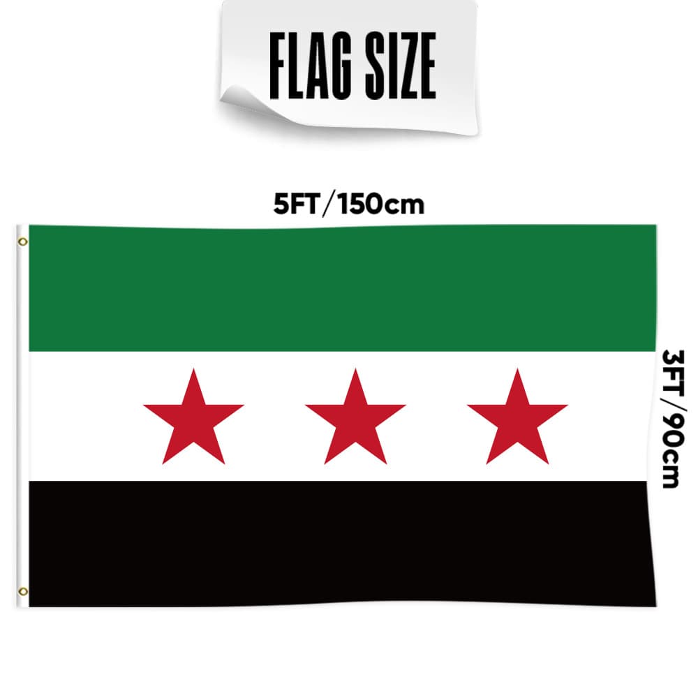 Syria Syria Syria flag flag two buckle 90x 150cm factory fast shipping Amazon hot