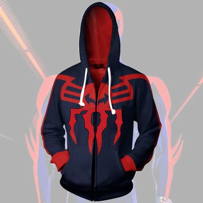 2024 New Style Parallel Universe: Spider-Man Series Cosplay 3D Digital Print Zipper Hoodie Jacket