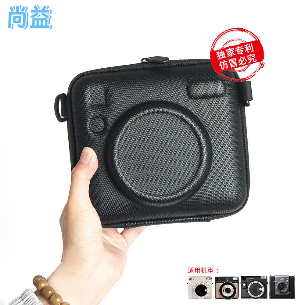 Universal hard shell camera case for Instax WIDE EVO/SQ, scratch and drop resistant with strap protection, new model