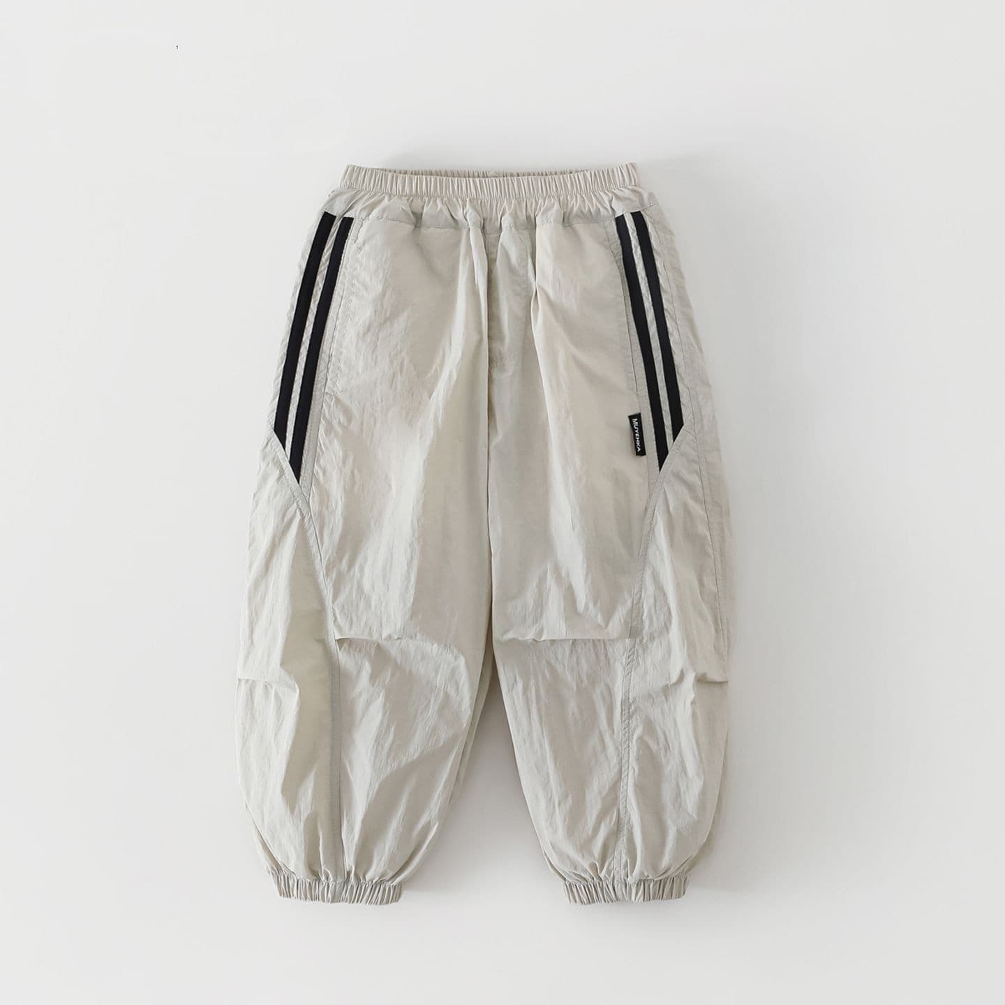 Boys 2026 Summer Thin Stripe Quick Dry Harem Pants Boys Casual Long Pants Loose Elastic Waist Joggers Summer