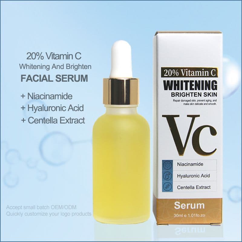 Cross-border 20% Vitamin C Serum Face Moisturizing Brightening Essence Vitamin C Raw Liquid Wholesale LOGO Customization