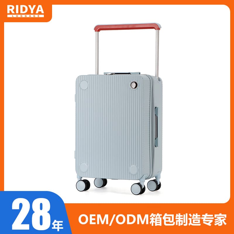 Korean version pc suitcase cross-border wear-resistant anti-fall silent universal wheel trolley suitcase suitcase wide trolley