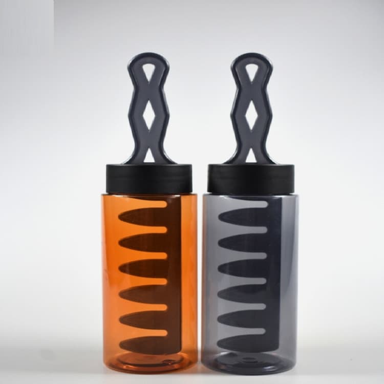 New Cross-Border 300ml Volumizing Hair Gel Bottle Men's Pomade Styling Bottle PET Plastic Empty Bottle