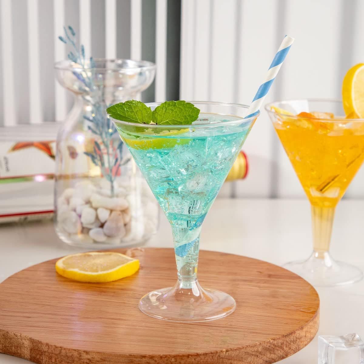 Modern Minimalist Plastic Cocktail Cup High Foot Red Wine Champagne Party Tableware Disposable Cup Cat Brand Summer 2021
